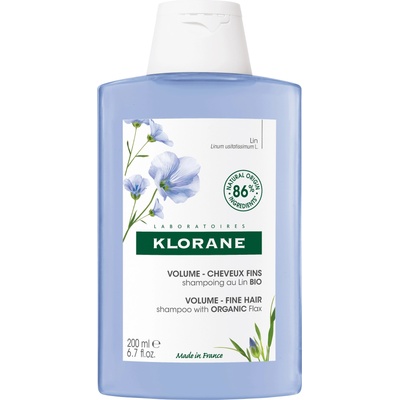 Klorane Flax Шампоан за обем, 200 ml