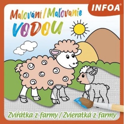 Zvieratká z farmy maľovanie vodou