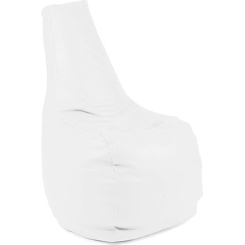 Image 1 of PUFRELAX Пуф, стол, 210л. , Sunlounger - White, PU кожа, Пълнеж от полистиролни перли (PUF-G-S-PU-WH)