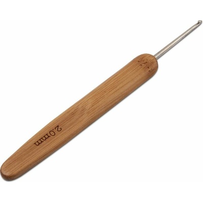 Bambusový háček s kovovým hrotem 2 mm - 1 ks