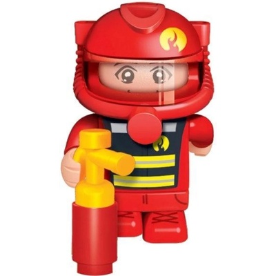 BanBao Детска играчка BanBao - Мини фигурка Пожарникар, 10 cm (B7216)