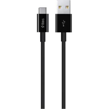 Image 1 of Ttec Кабел ttec - USB-C/USB-A, черен (8694470694801)
