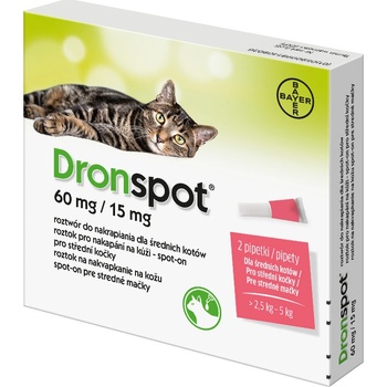 Dronspot spot-on Cat 60 / 15 mg 2 x 0,70 ml
