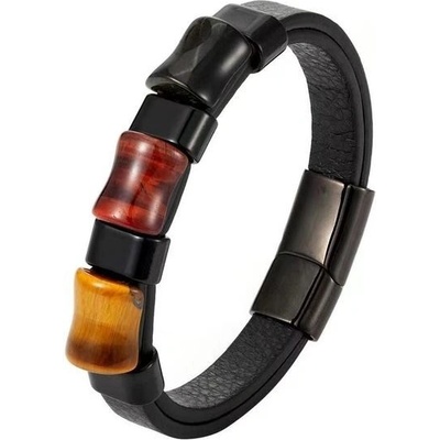 Naky pánský kožený Javier Black N1000