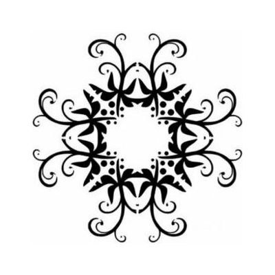 Mandala plastová šablóna 010 C 14,5x14,5cm