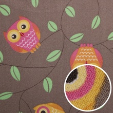 Mojkoberec Little Owls Hnedá metráž 4 m