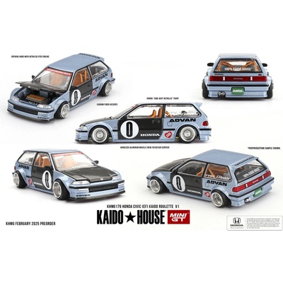 MINI GT Honda Civic EF Kaido Roulette V1 1:64