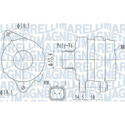 Generátor MAGNETI MARELLI 063732142010