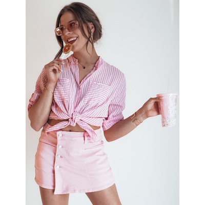 Dstreet SY0344 SUMERLUXE dámske šortky svetloružové