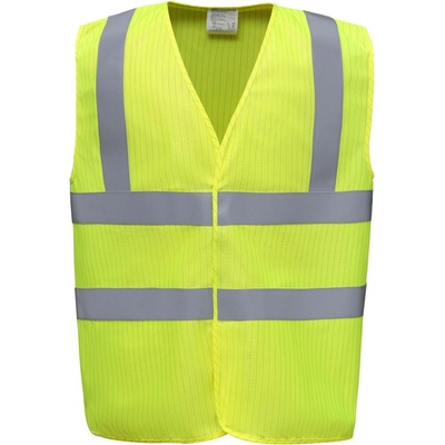 Yoko Hi-Vis antistatická vesta zpomalující hoření HVW100ASFR Hi-Vis Yellow