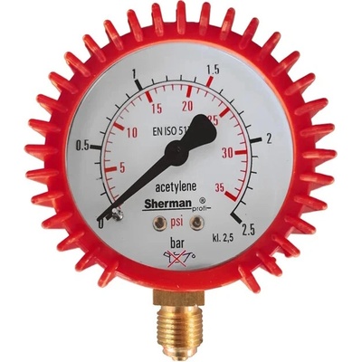 Sherman Manometr Acetylén 1,5 bar M12x1,5 TSGNM2512X15ACET