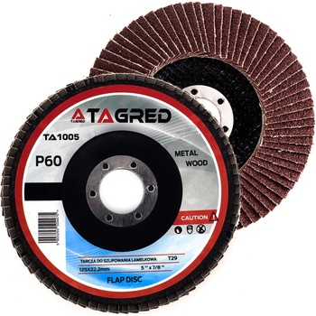 Tagred Lamelový korundový kotouč 125 x 22,2 mm 60 TA1005