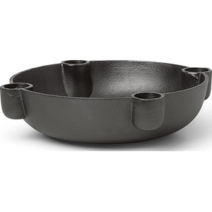 ferm LIVING Чинийка свещник Ferm Living черен алуминий 20 см (1104264336)