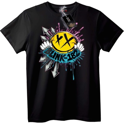 NOONEBRAND Тениска Blink-182 Усмивка - 2XL, White