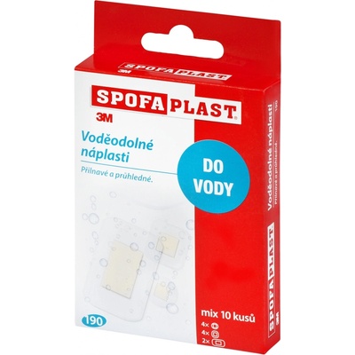 3M Spofaplast Voděodolné nápl.různé velikosti 10 ks