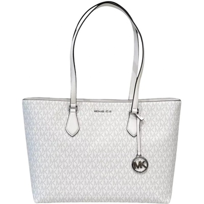 Michael Kors kabelka Sheila large logo bílá