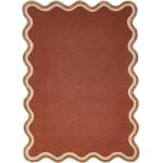 Flair Rugs Теракотен ръчно изработен килим със смес от вълна 200x290 cm Rivo Wool - Flair Rugs (503119382666)