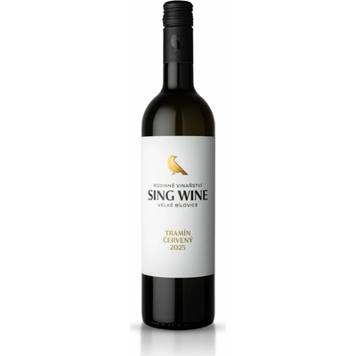 Sing Wine Tramín červený pozdní sběr 2025 12% 0,75 l (holá láhev)