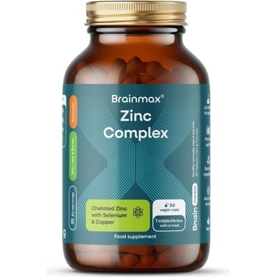 BrainMax Zinc Complex 50 rastlinných kapsúl