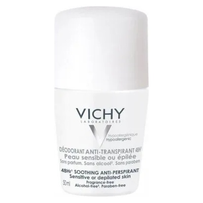 Vichy Рол-он за чувствителна кожа 48H , Vichy Anti-Transpirant Soothing Sensitive Roll-On 48h 50ml