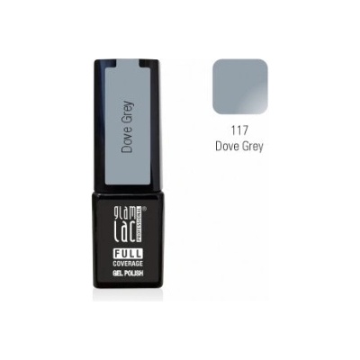 GlamLac Gel lak šedý 117 Dove Grey 6 ml