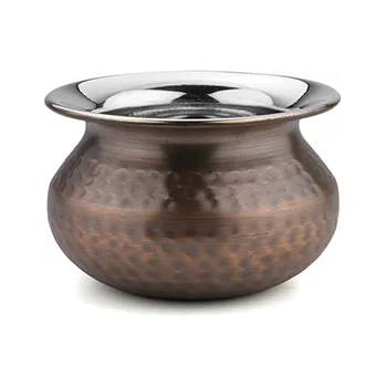 Image 1 of Horecano ANTIQUE-Гювече с релеф и медно покритие 12.50cm x 9cm - 650 ml(SG-86106(B) (0184137)