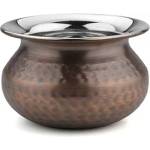 Horecano ANTIQUE-Гювече с релеф и медно покритие 12.50cm x 9cm - 650 ml(SG-86106(B) (0184137)