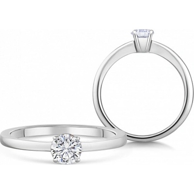 Sofia Diamonds zlatý zásnubný prsteň s diamantom BDRB90348WG