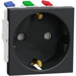 Schneider Electric КОНТАКТ ШУКО АНТРАЦИТ schneider unica (nu305754) (3606489454210)