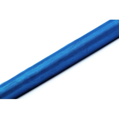 Organza TMAVĚ MODRÁ, šířka 36 cm, návin 9 m