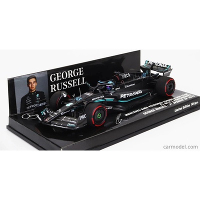 Minichamps Mercedes gp F1 W14 Team Mercedes amg Petronas Formula One N 63 3rd Spain Gp 2023 George Russell Matt Black 1:43