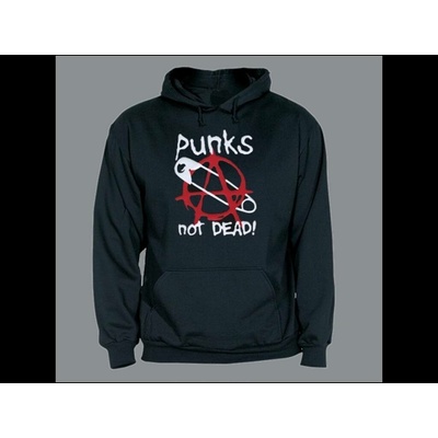 Fruit of the loom Mikina PUNK´S NOT DEAD áčko sichr Velikost: M