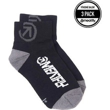 Meatfly ponožky Bike Middle Socks CO A Black Černá