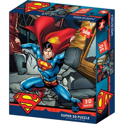 SUPERMAN Пъзел Superman - 3D ефект, 500 части (0670889325237)