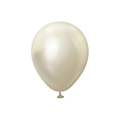 Kalisan Balloons Balonky chromové bílé zlato, Mirror White Gold 13 cm 5"