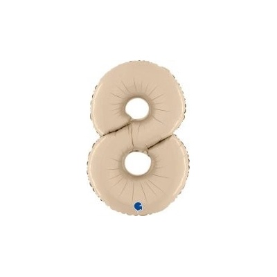 GRABO fóliový balónek ČÍSLICE KRÉMOVÁ 8 66cm,26 nafukovací