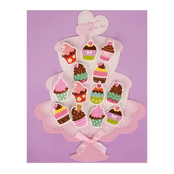 Голяма картичка Сладкиши с 3d мини картички (К86292-8)