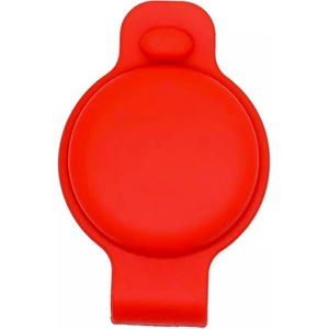 JC Силиконов държач за каишки за домашни любимци за Apple AirTag - JC AirTag Pet Collar Back Clip (червен)