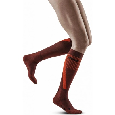 CEP Ski Touring Tall Compression Socks W dark orange