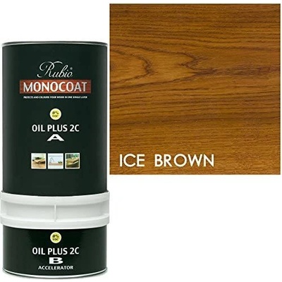 Rubio Monocoat Oil 2C Ice Brown - Двукомпонентно масло за вътрешна употреба 0.39л (3119)
