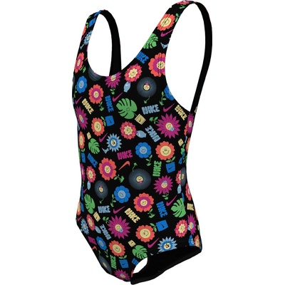 Nike Юношески бански костюм Nike Garden Party Swimsuit Junior - Black