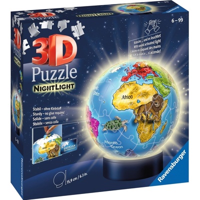 Ravensburger 3D puzzleball svítící Globus 72 ks