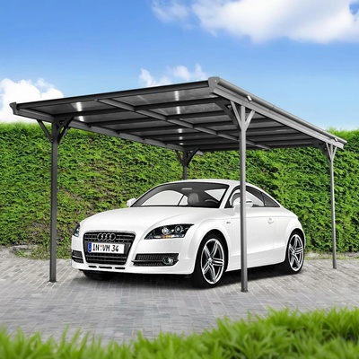 BestBerg Přístřešek na auto BBCP-CH500 15,3 m² 503 x 305 x 232 cm antracit/šedá