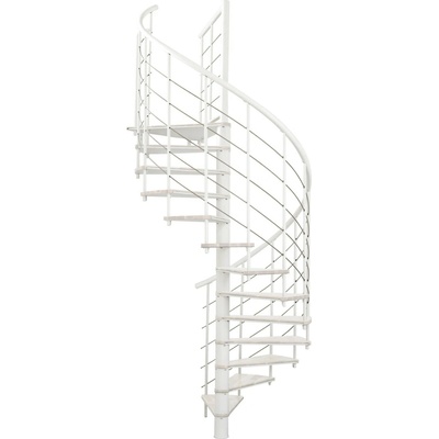 Minka STAIRS Kombinované točité schodiště Fusion bílá/bílá pr. 120 cm