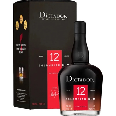 Dictador Rum 12y 40% 0,7 l (holá láhev) – Hledejceny.cz