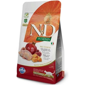 N&D GF Cat Adult Pumpkin Neutered Quail & Pomegranate 0,3 kg