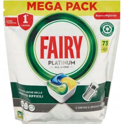 Fairy Platinum Lemon Tablety do myčky 73 ks