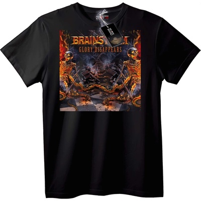 NOONEBRAND Тениска BRAINS II Славата Изчезва - M, Black