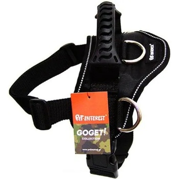 Image 1 of Pet Interest Подсилен черен нагръдник с три d-образни халки 3 d (3443)