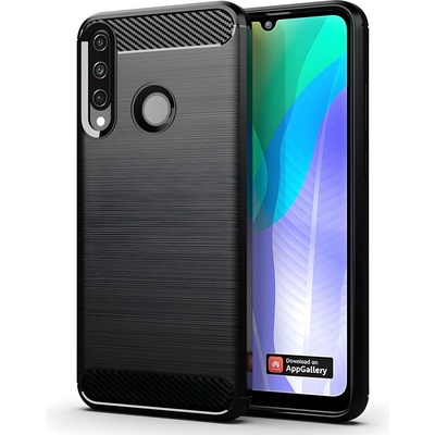 Huawei Carbon Shield TPU калъф за Huawei Y6P - Черен KP9469